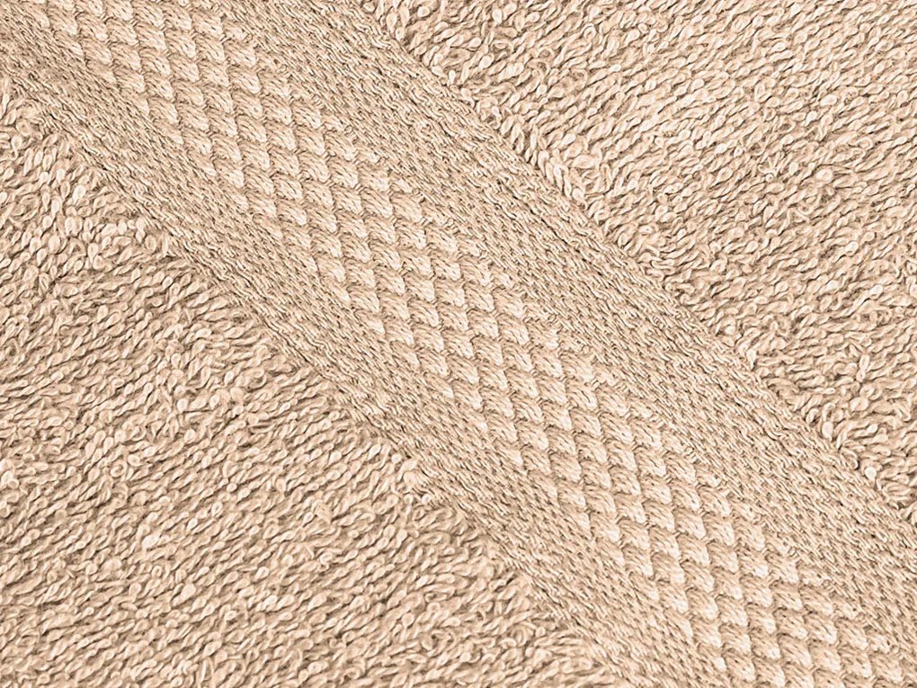 1x prosop de baie CLARYSSE ELEGANCE 70x140 cm + 1x prosop CLARYSSE 60x110 cm 100% bumbac, culoare nisipiu