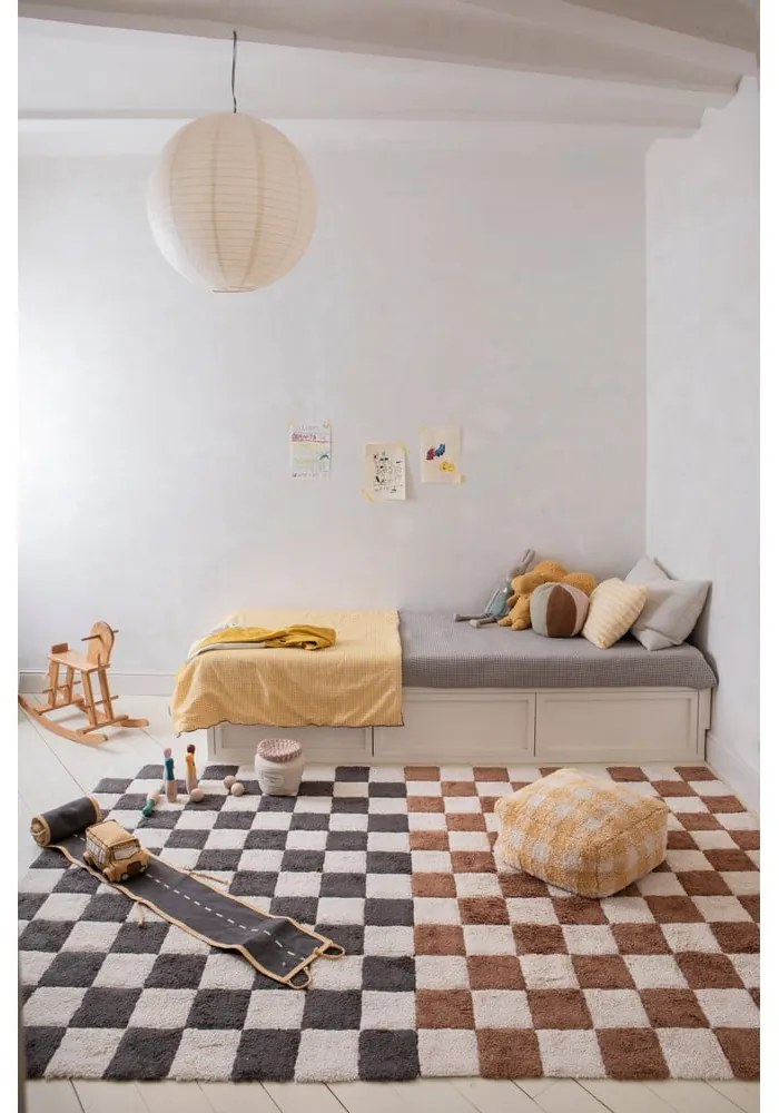 Coș de jucării pentru copii crem din material textil ø 20x23 cm Jam Jar – Lorena Canals