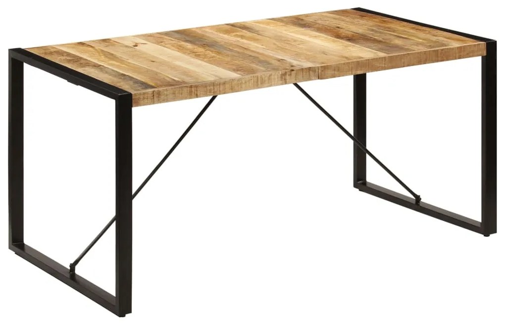 vidaXL Masă de bucătărie, 160x80x75 cm, lemn masiv de mango