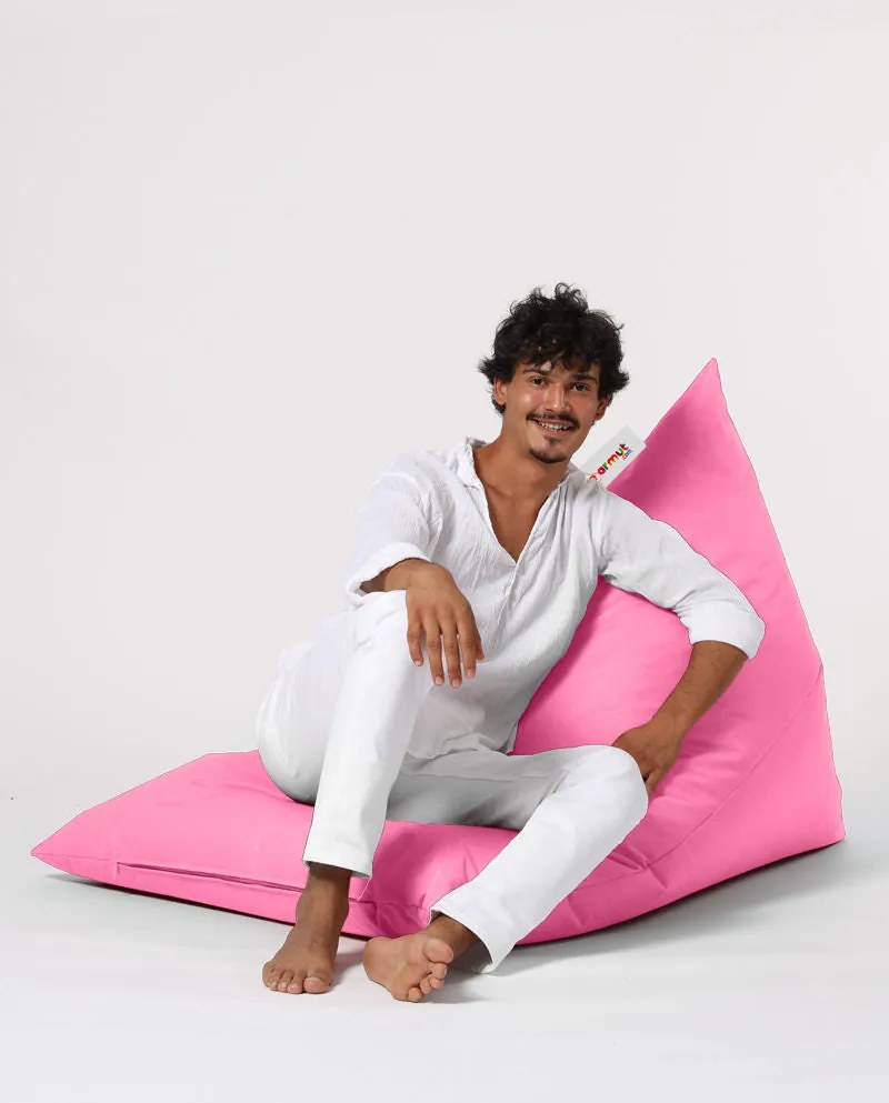 Fotoliu puf pentru grădină Pyramid Big Bed Pouf - Pink