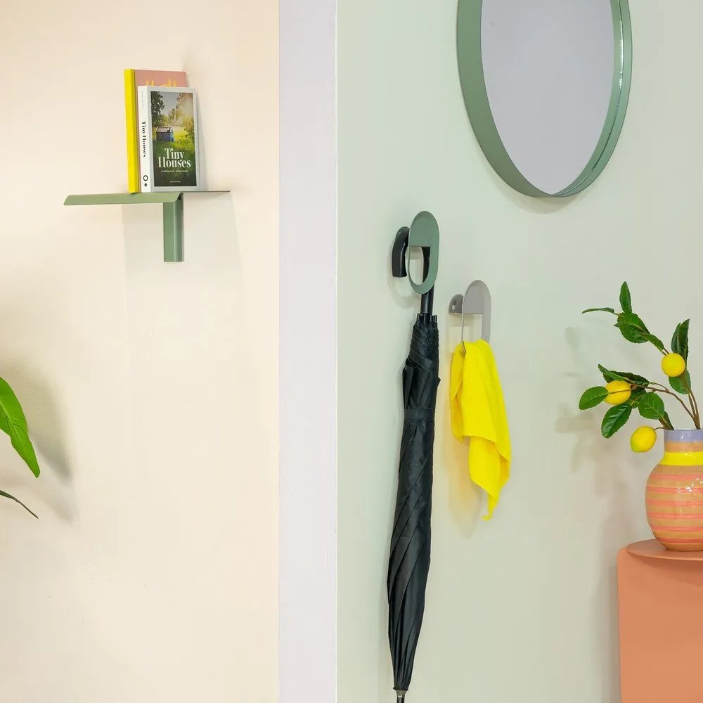 Raft verde prăfuit din metal 28 cm Hola – Spinder Design