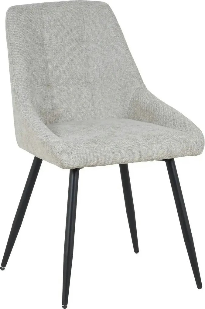 Scaun KENT, grej/negru, stofa clasica/metal, 50x60x84 cm