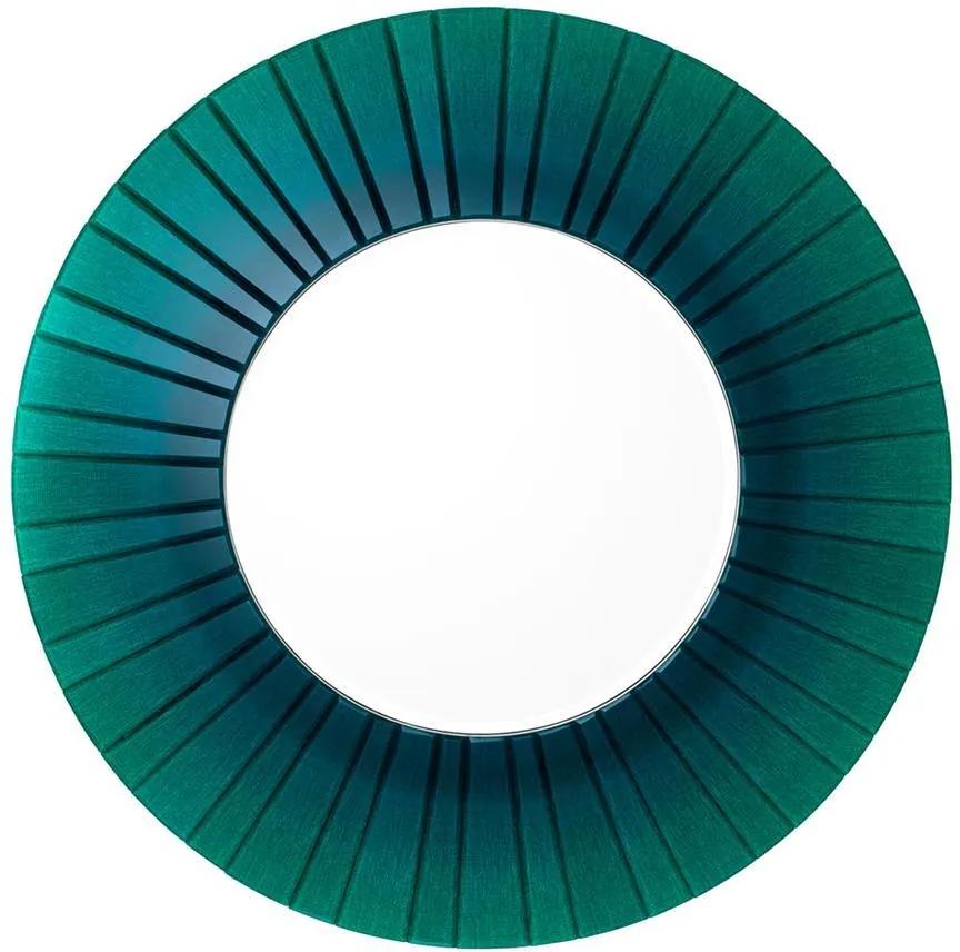 Oglinda rotunda cu rama verde smarald Ø110 cm Lecanto | EICHHOLTZ