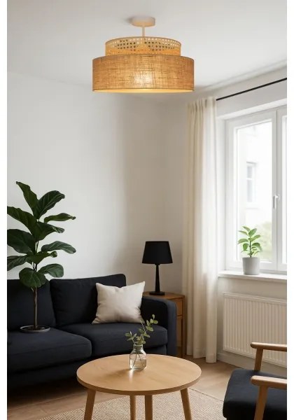 Lustră aplicată BOHO 1xE27/60W/230V ratan