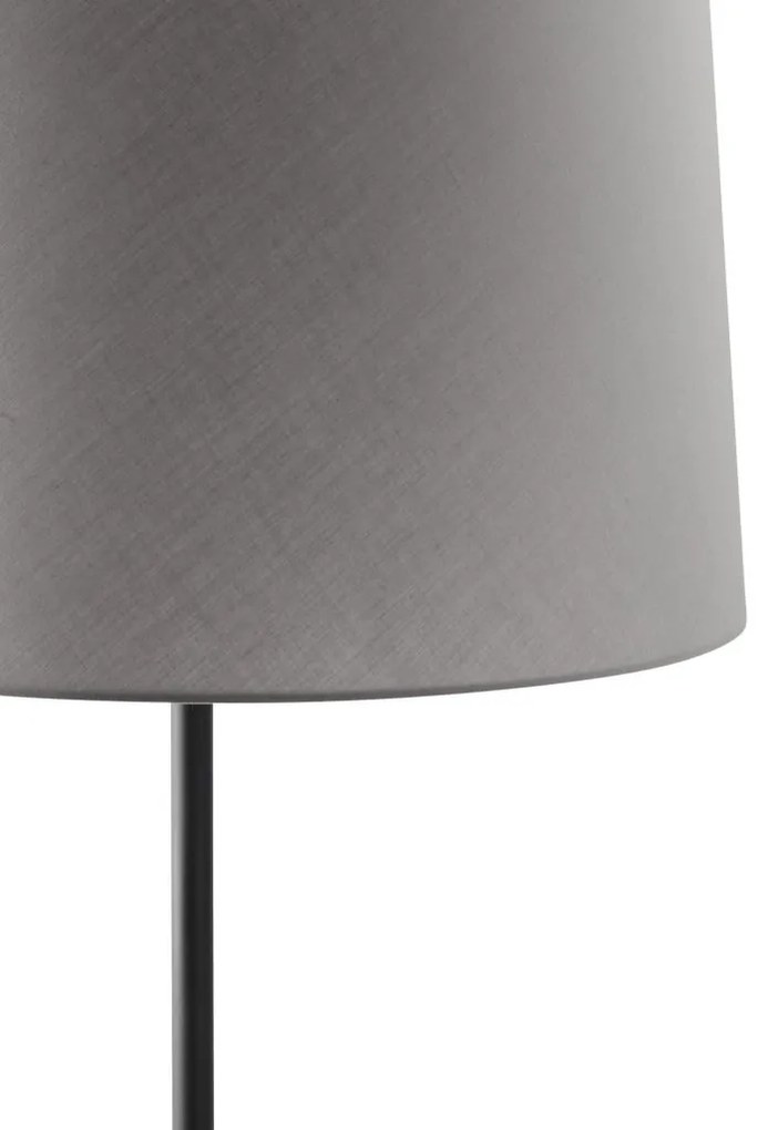 Lampa de podea abajur textil 64cm WINDSOR negru, gri