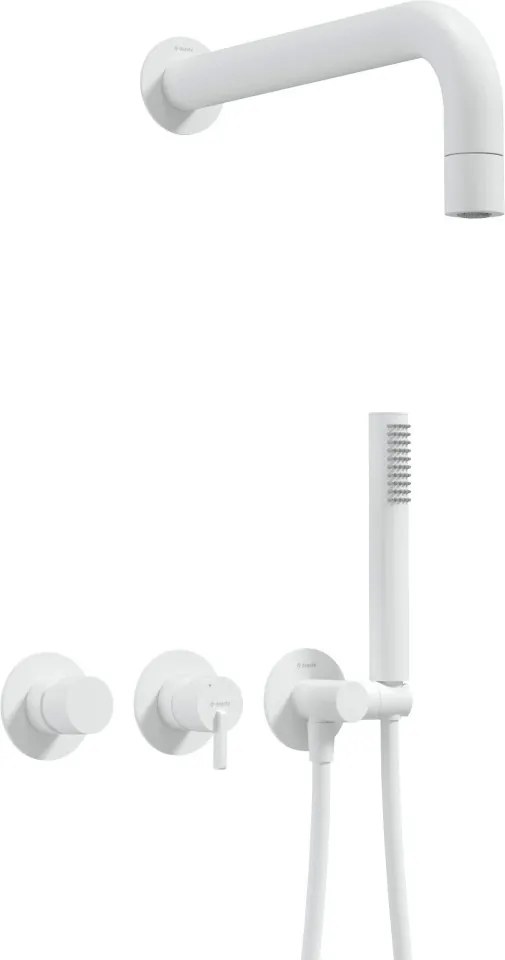 SILIA Sistem de de duș complet incastrat NQS_A0XK Finisaj: alb