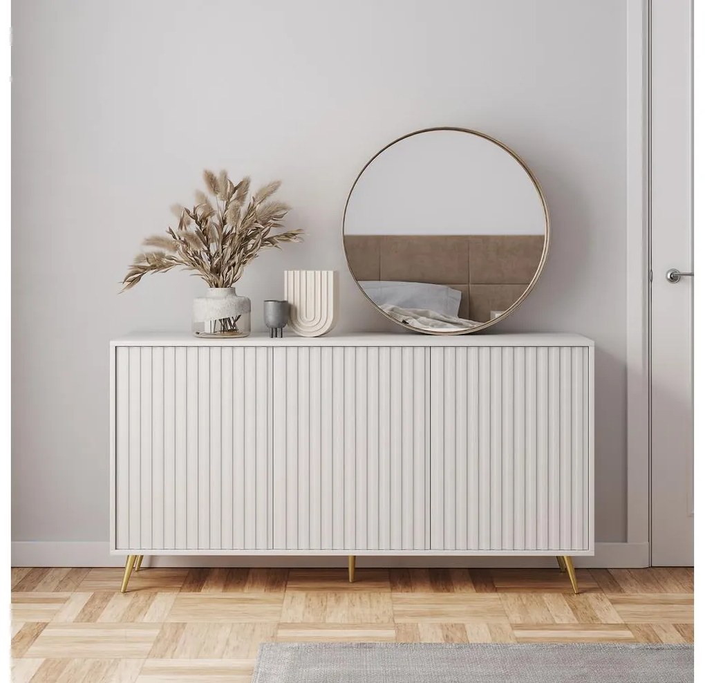 Dulap Biel B2 (alb + auriu). 1098854