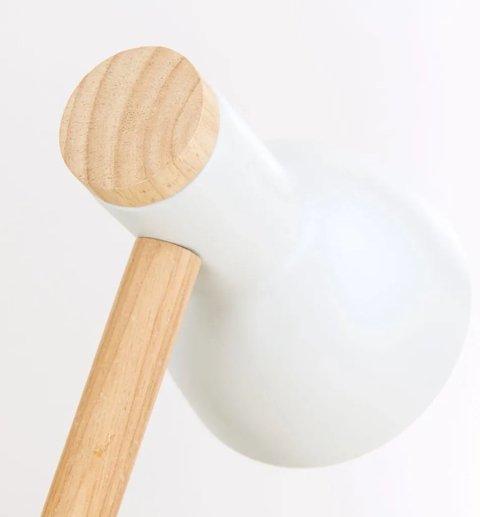Veioza/Lampa de birou reglabila ANIKA lemn/alb