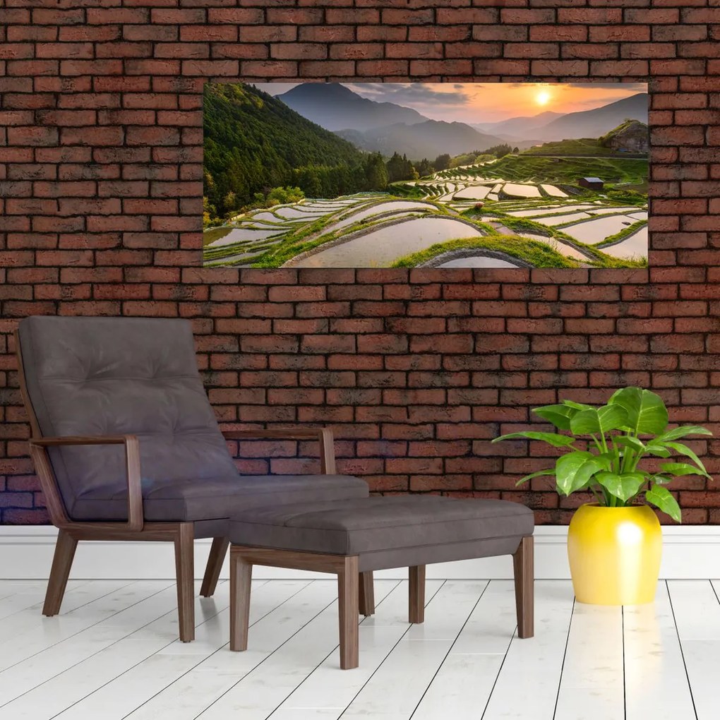 Tablou - Terase de orez (120x50 cm)