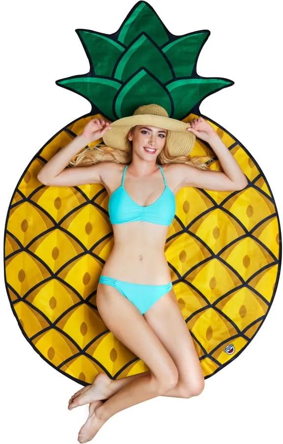 Pătură pentru plajă în formă de ananas Big Mouth Inc., ⌀ 152 cm