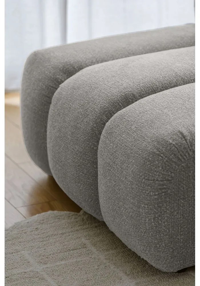 Colțar gri deschis (cu colț pe partea stângă/cu șezlong) Shell – Miuform