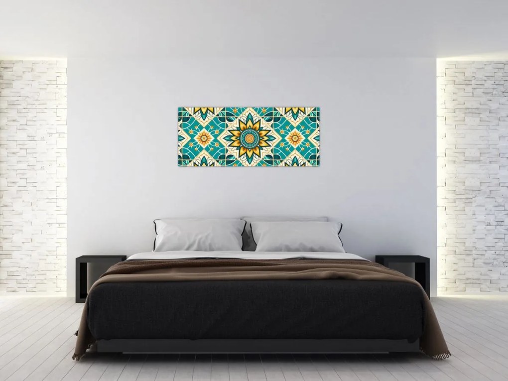 Tablou - Model turcoaz (120x50 cm)