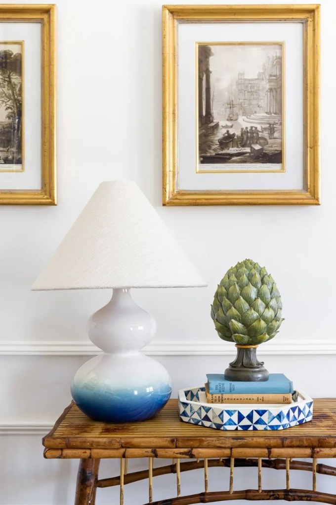 Veioza LUX, Ceramica Albastra, Tesatura In, AIMEE
