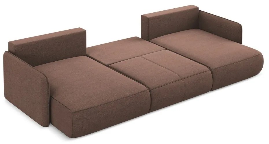 Colțar roz extensibil/cu spațiu de depozitare Nanea – Makamii