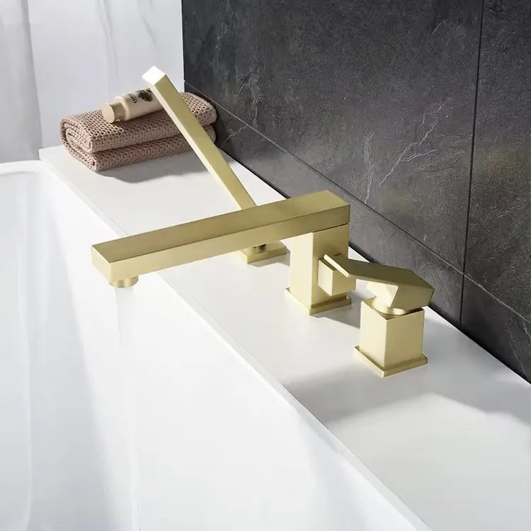 Baterie pentru cada Rea Glen Auriu Gold trei piese