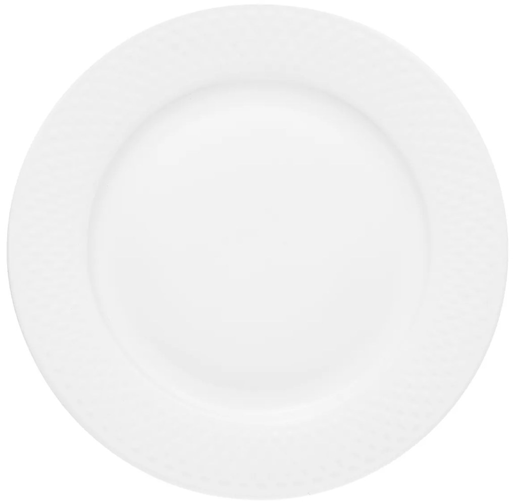 Serviciu de masa, 18 piese, 6 persoane, alb, Sonia
