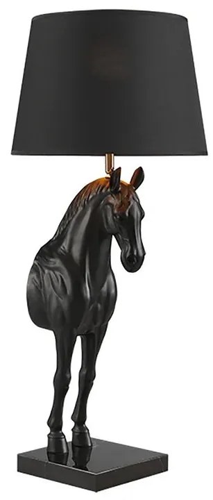 Lampa decorativa, Cal, Negru, BLACK BEAUTY 75cm