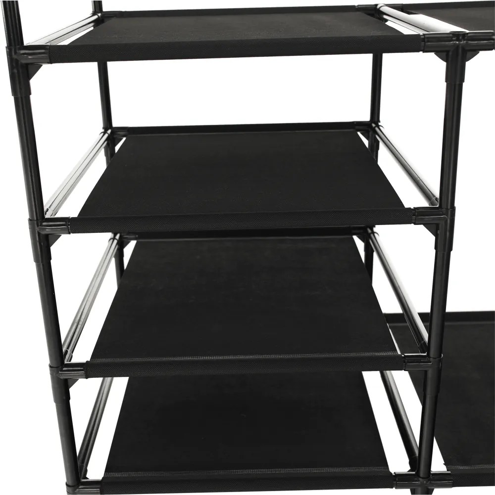 Raft multifuncţional pentru dulap, negru, EFREN