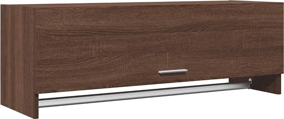 vidaXL Șifonier, stejar maro, 100x32,5x35 cm, lemn prelucrat