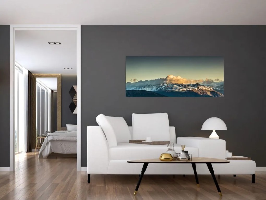 Tablou - vârfuri de munți (120x50 cm)