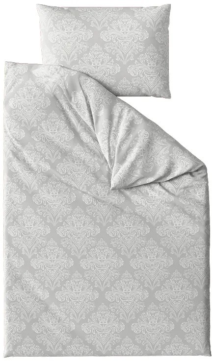 Lenjerie de pat din bumbac AZORIENT gri Dimensiune lenjerie de pat: 70 x 90 cm | 140 x 200 cm