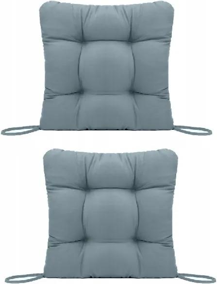 Set Perne decorative pentru scaun de bucatarie sau terasa, dimensiuni 40x40cm, culoare Gri, 2 bucati