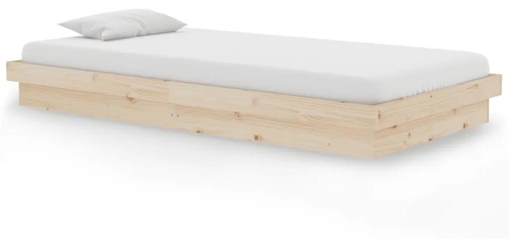819897 vidaXL Cadru de pat, 100x200 cm, lemn masiv de stejar