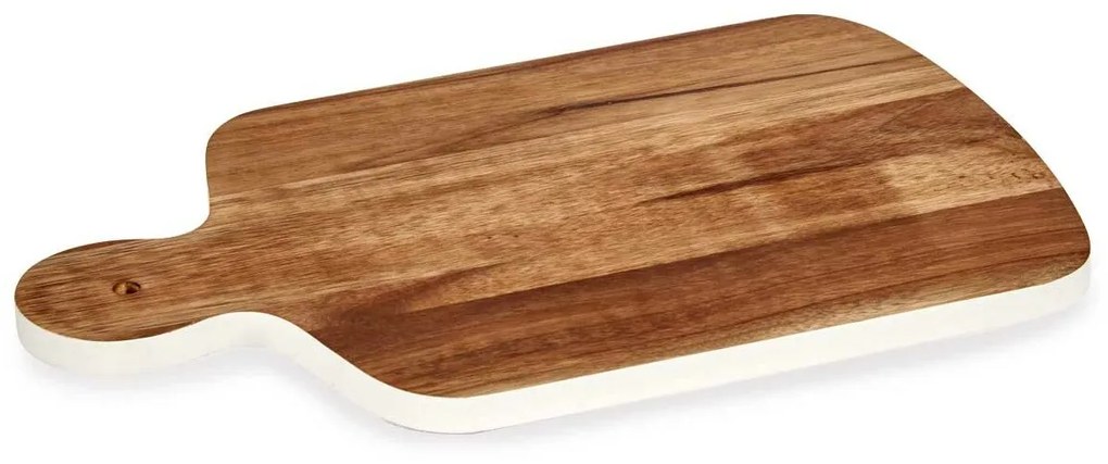 Masă de tăiat maro alb lemn de salcâm (25,7 x 1,5 x 40 cm)