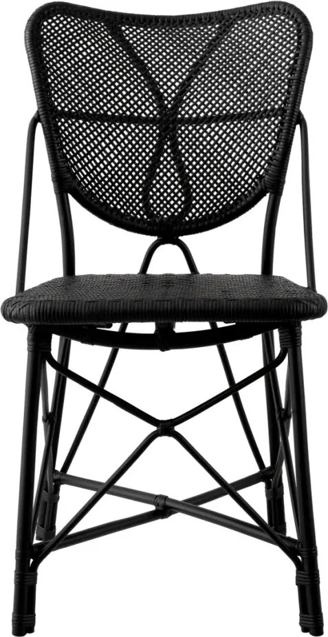 Scaun din ratan design LUX, Colony negru