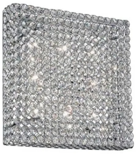 Aplica de perete cristal Venezian dim. 51x51cm ADMIRAL PL8 Cromo