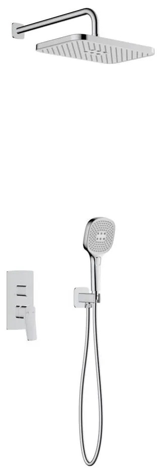 KFA Armatura 4529-501-00 - Set de duș MALAGA cu baterie incastrată, crom lucios