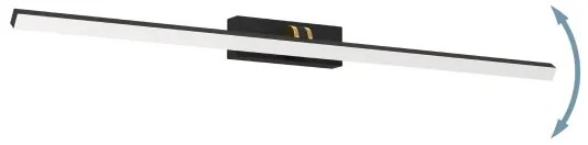 Eglo 900475 - LED iluminare oglindă baie VERDELLO LED/5W/230V IP44 negru