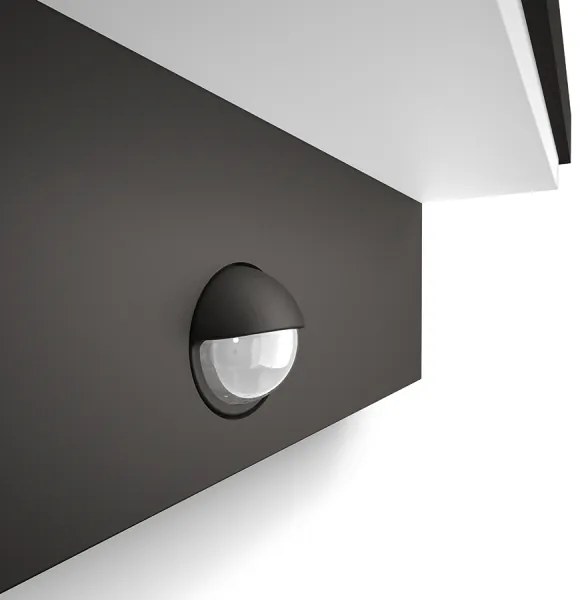 Aplică LED de exterior cu senzor BUSTAN 2xLED/4,5W IP44 Philips 16484/93/P0