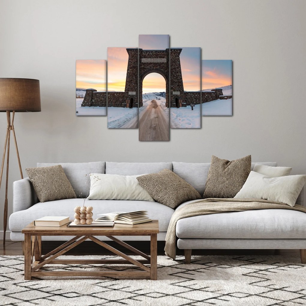 Tablou cu poarta, Yellowstone (150x105 cm)