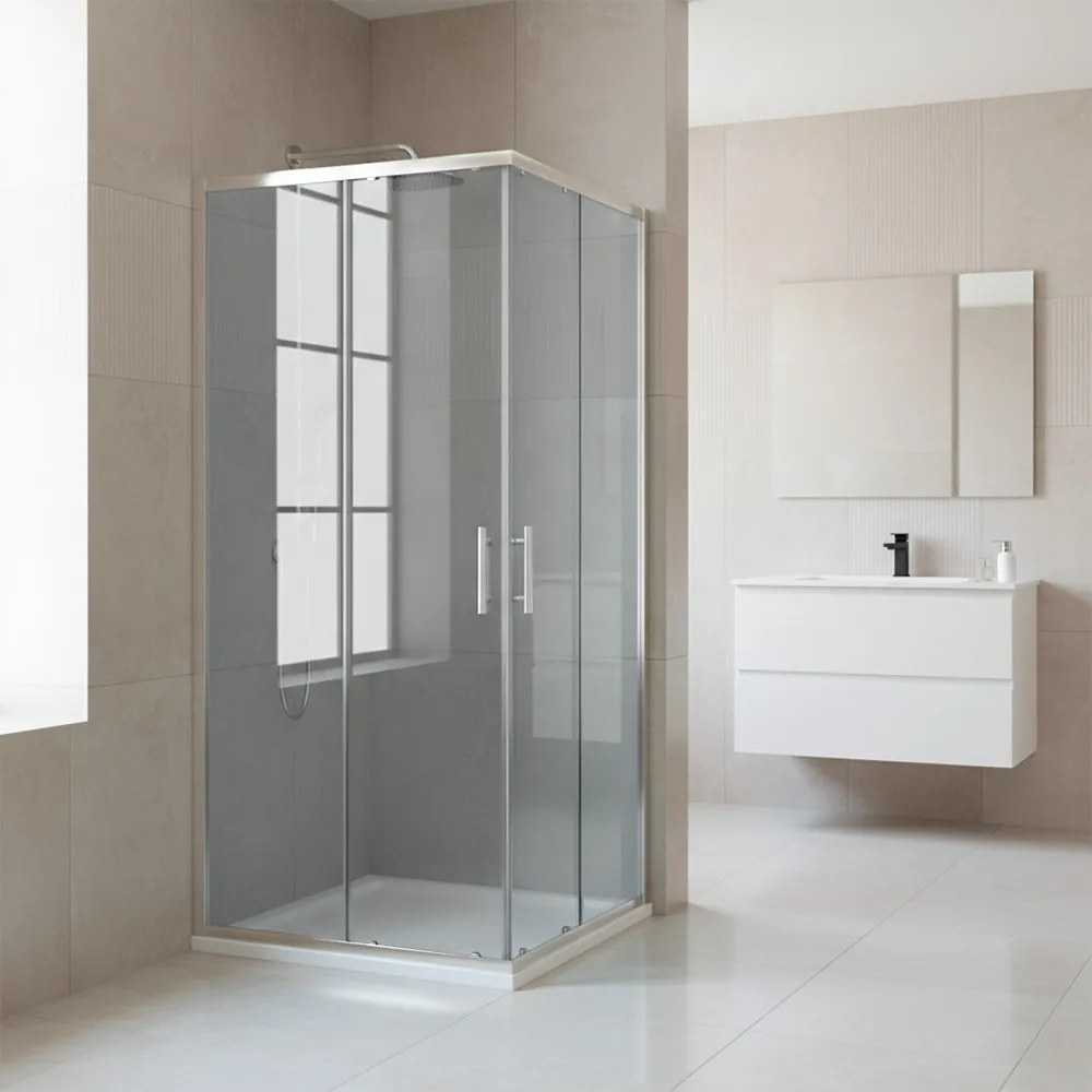 Cabină de duș pătrată Soul 90x90 cm fără tavă