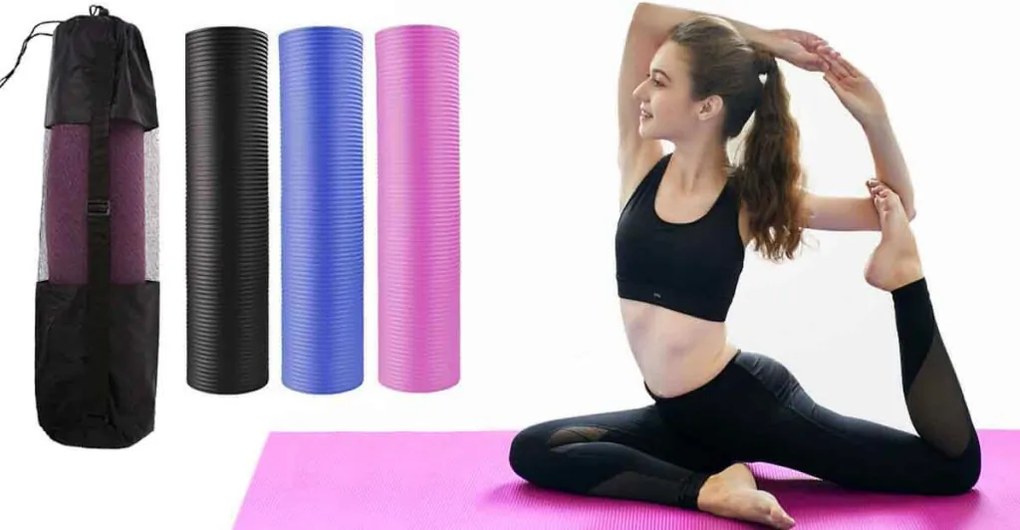 Saltea yoga cu geanta cadou-pink