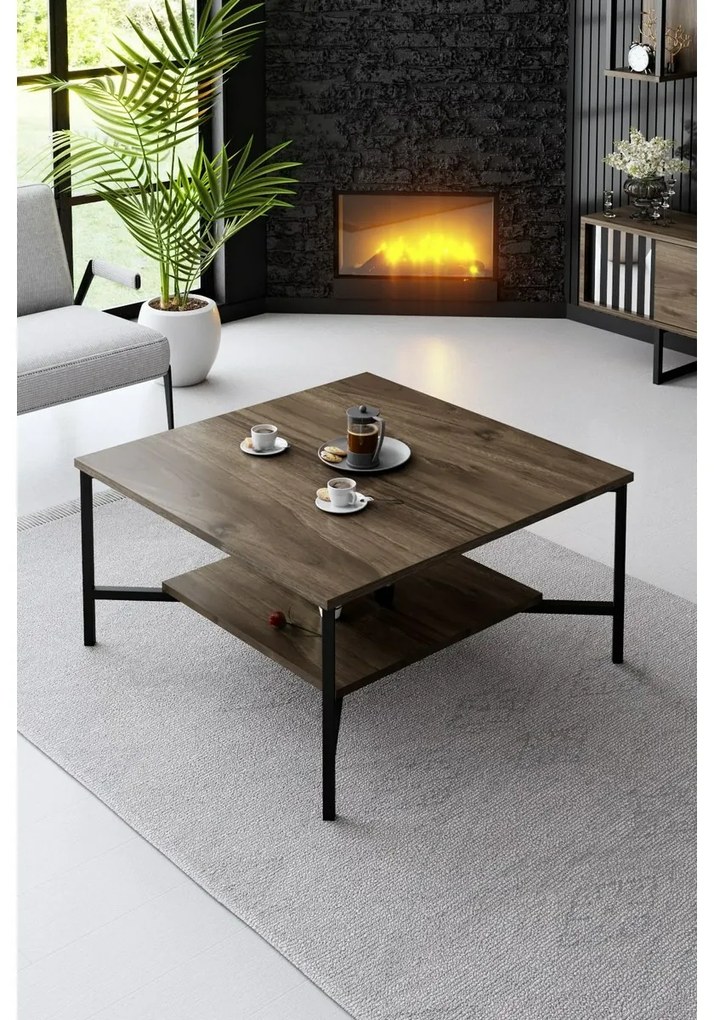 Măsuță de cafea Black Line Walnut