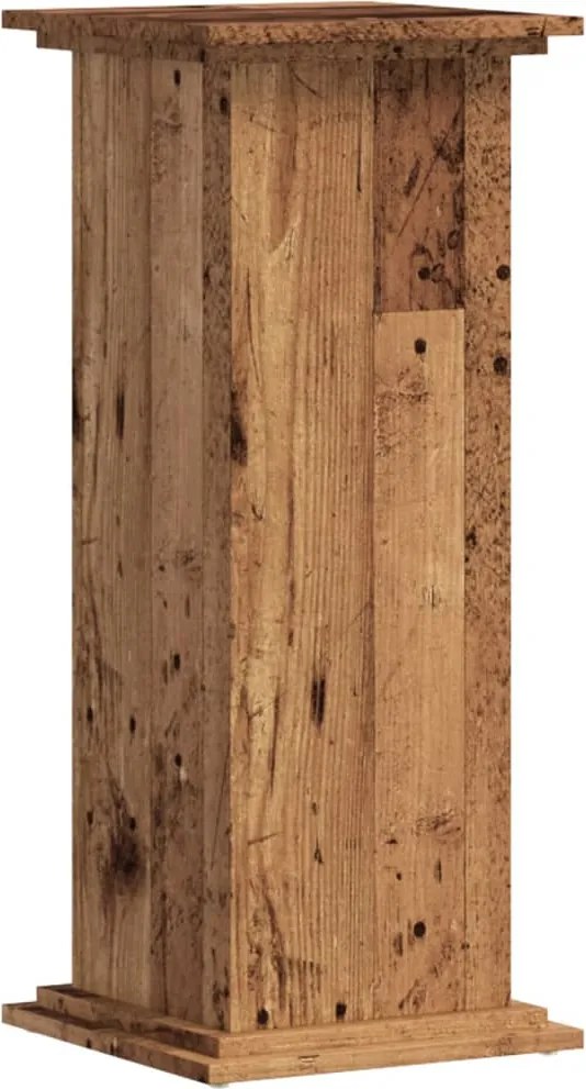 vidaXL Suport de plante, lemn vechi, 33x33x80 cm, lemn prelucrat