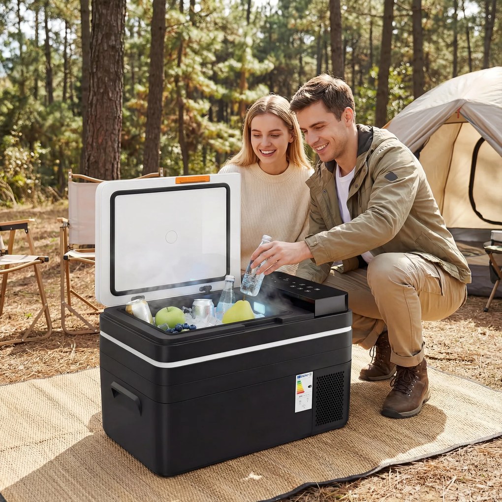 Outsunny Frigider portabil 12V cu adaptor 240V pentru rulote și mașini | Aosom Romania