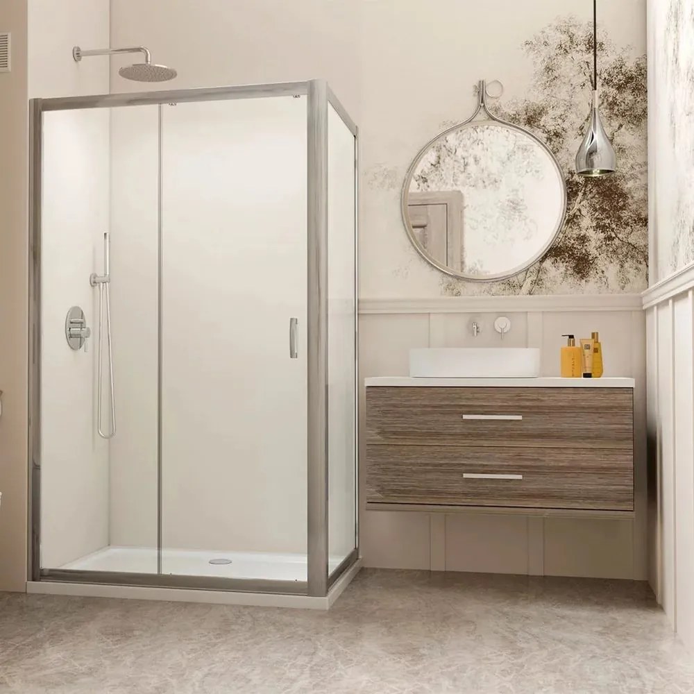 Perete lateral Radaway Premium Plus S 100 cm crom-maro sticla 6 mm