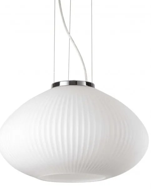 Lustra moderna din sticla PLISSE' SP1 D35 CROMO