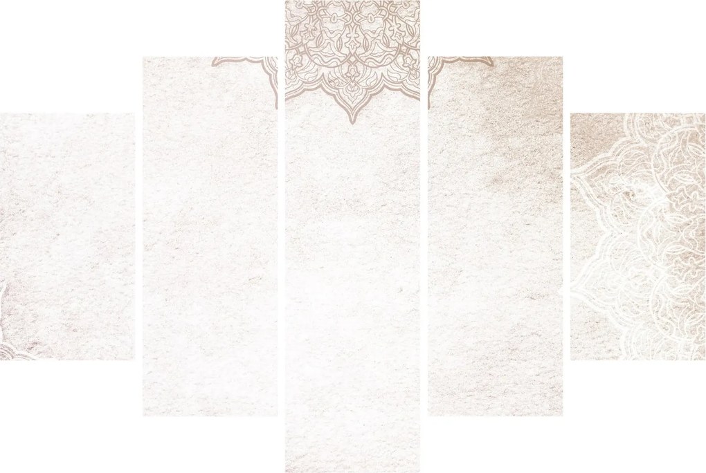 Tablou - Mandala pe zid (150x105 cm)