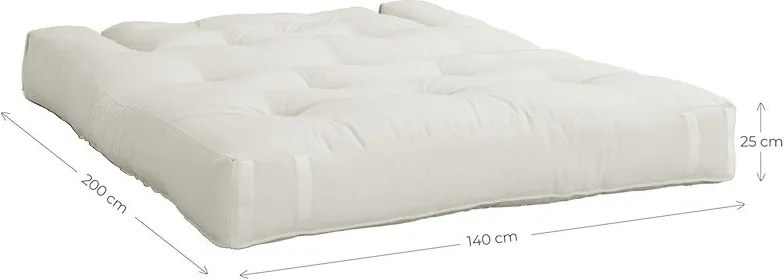 Canapea albastră extensibilă 140 cm Hippo - Karup Design