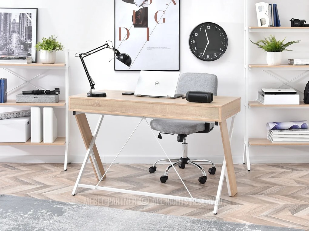 Masă PC Hilly (stejar). Promo -15%. 1109763