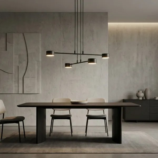 Lustră pe cablu MODUS 4xGX53/12W/230V negru