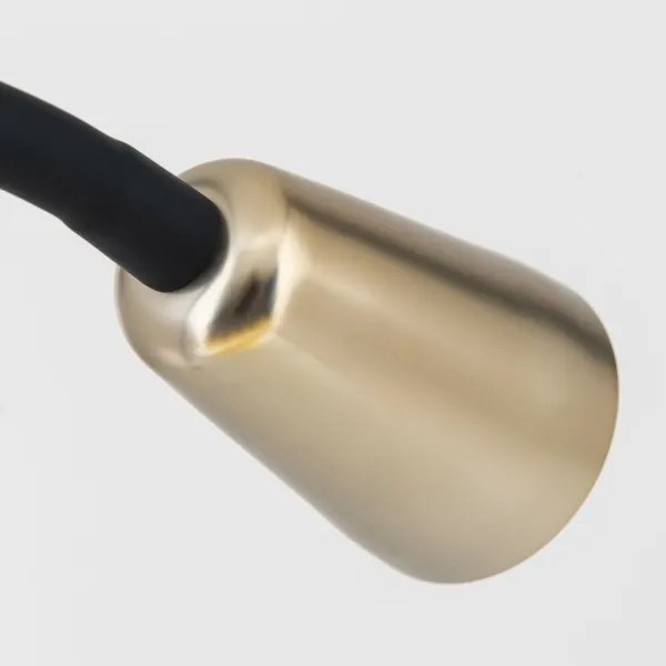 Orion - Lampă de birou flexibilă cu clemă DOTTY 1xGU10/10W/230V alamă/neagră