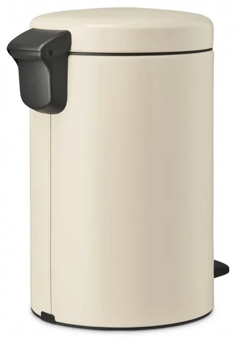 Cos de gunoi cu pedala Brabantia NewIcon 1005531, 12 L, Inchidere lina, Baza antiderapanta, Bej