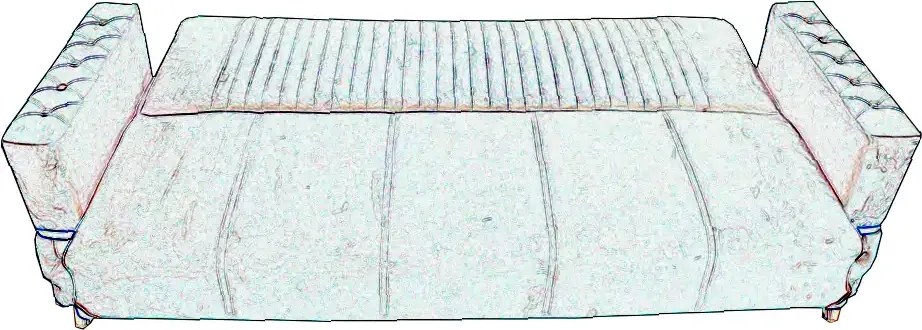 Canapea extensibila cu lada de depozitare 220x90x97 cm – stofa verde, detalii aurii –  Vegas