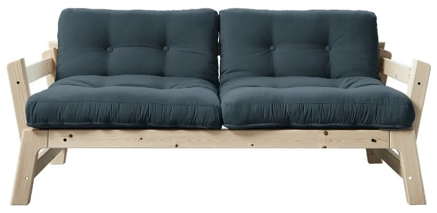 Canapea variabilă KARUP Design Step Natural, albastru petrol