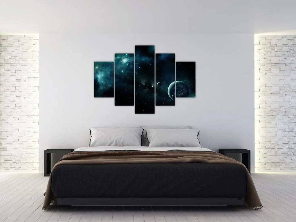 Tablou - Viața în spațiu (150x105 cm)